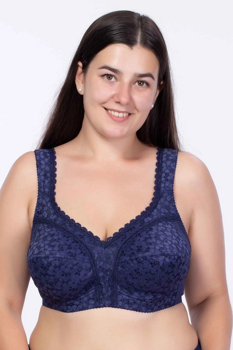 Кружевной бюстгальтер без косточек 215 blue