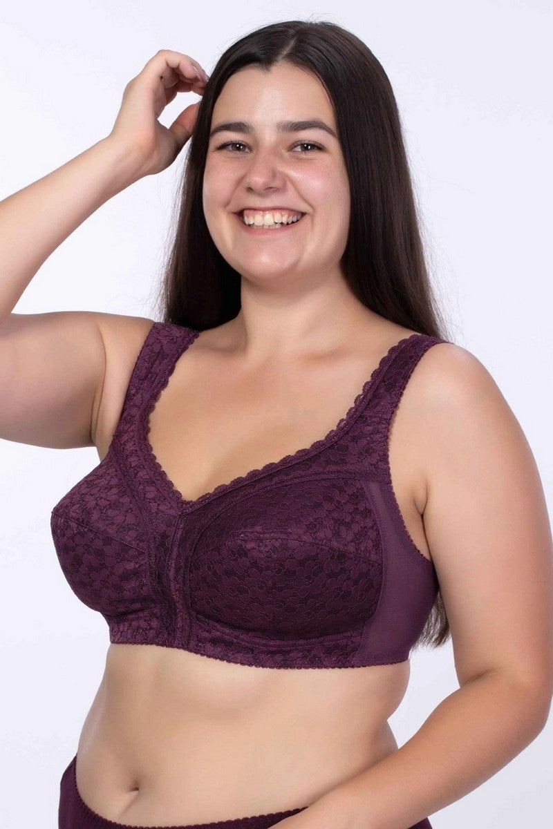 Мереживний бюстгальтер без кісточок 215 plum wine