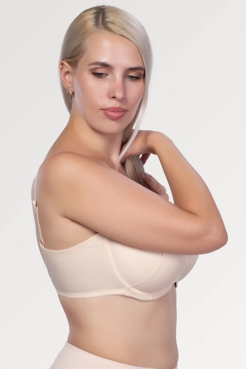 Гладкий бюстгальтер с мягкими чашками 299 beige