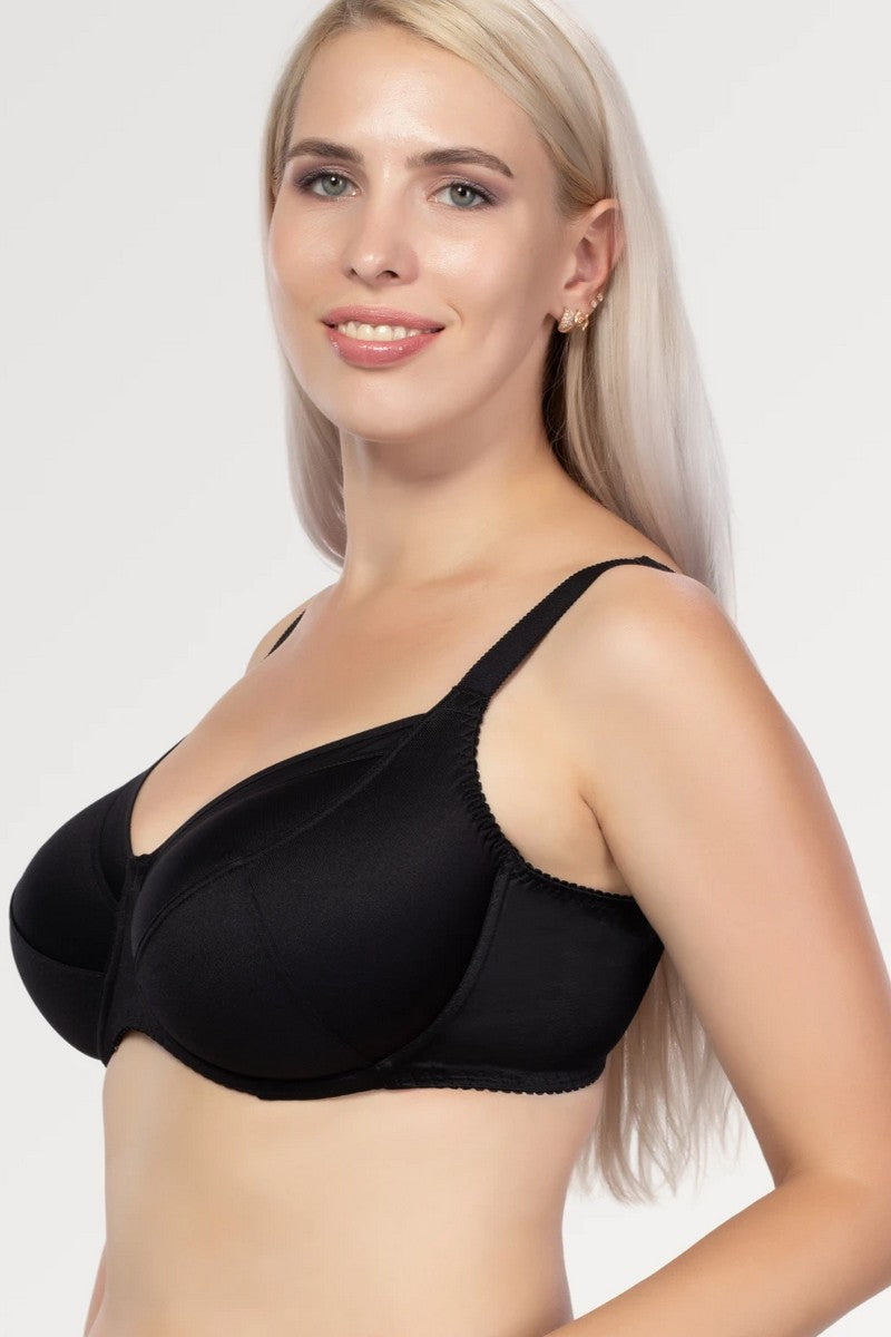 Гладкий бюстгальтер с мягкими чашками 299 black