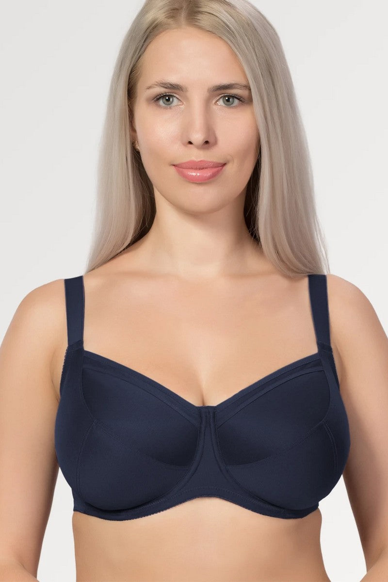 Гладкий бюстгальтер с мягкими чашками 299 blue