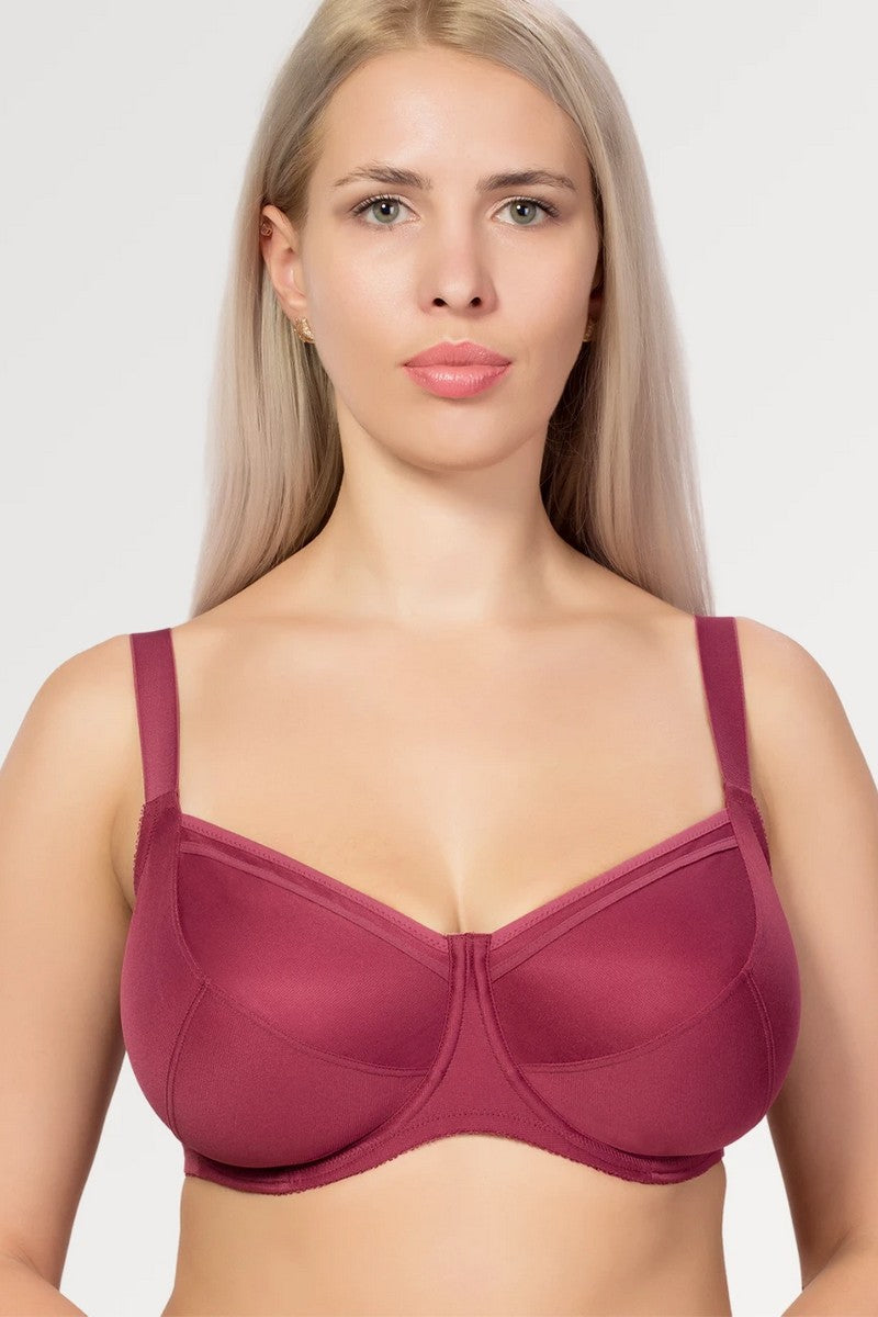 Гладкий бюстгальтер с мягкими чашками 299 marsala