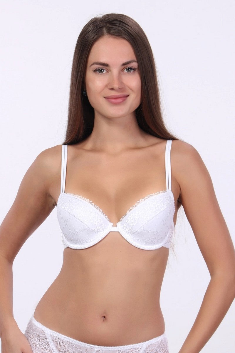 Кружевной бюстгальтер пуш-ап 5 white