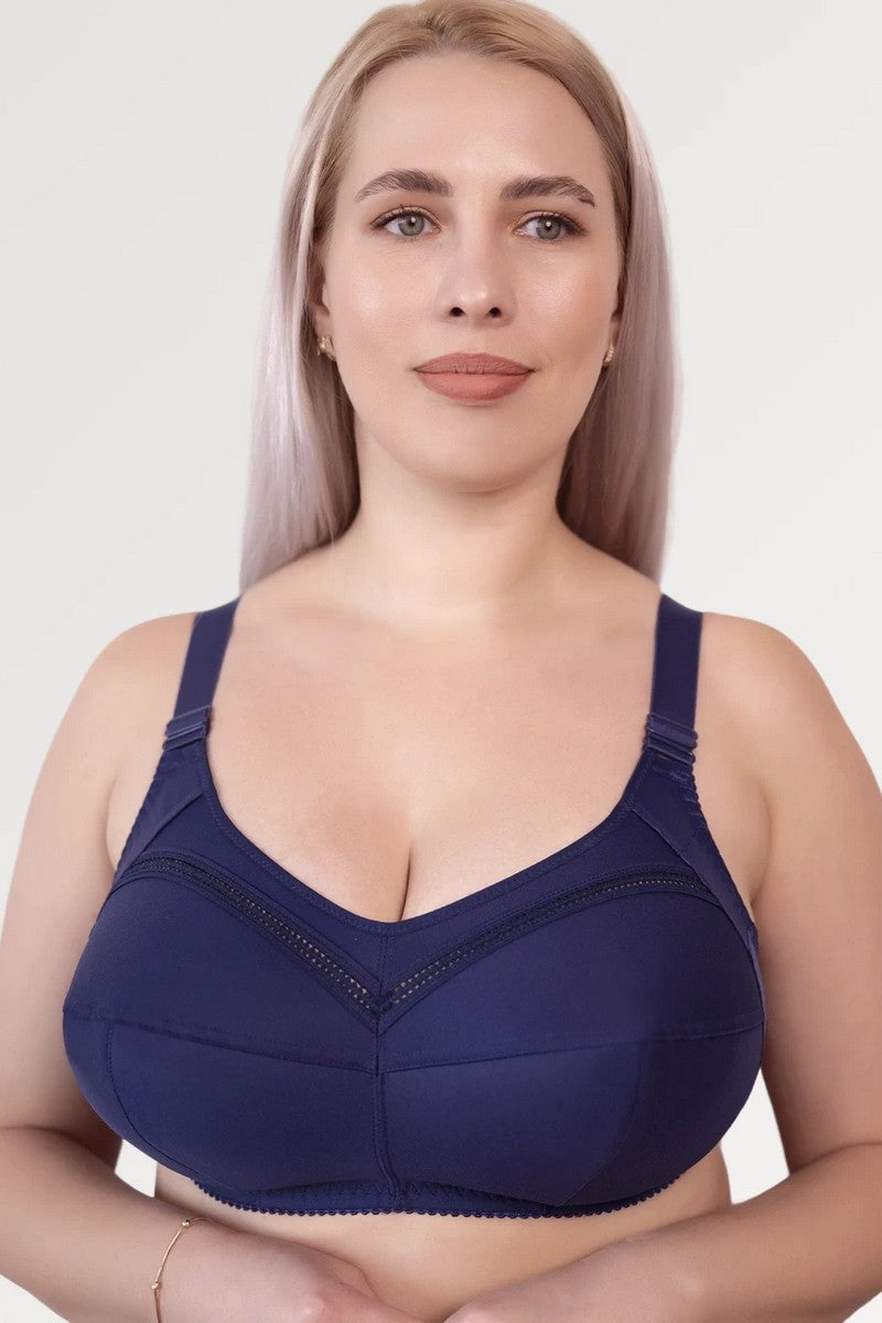 Мягкий бюстгальтер без косточек 55 blue