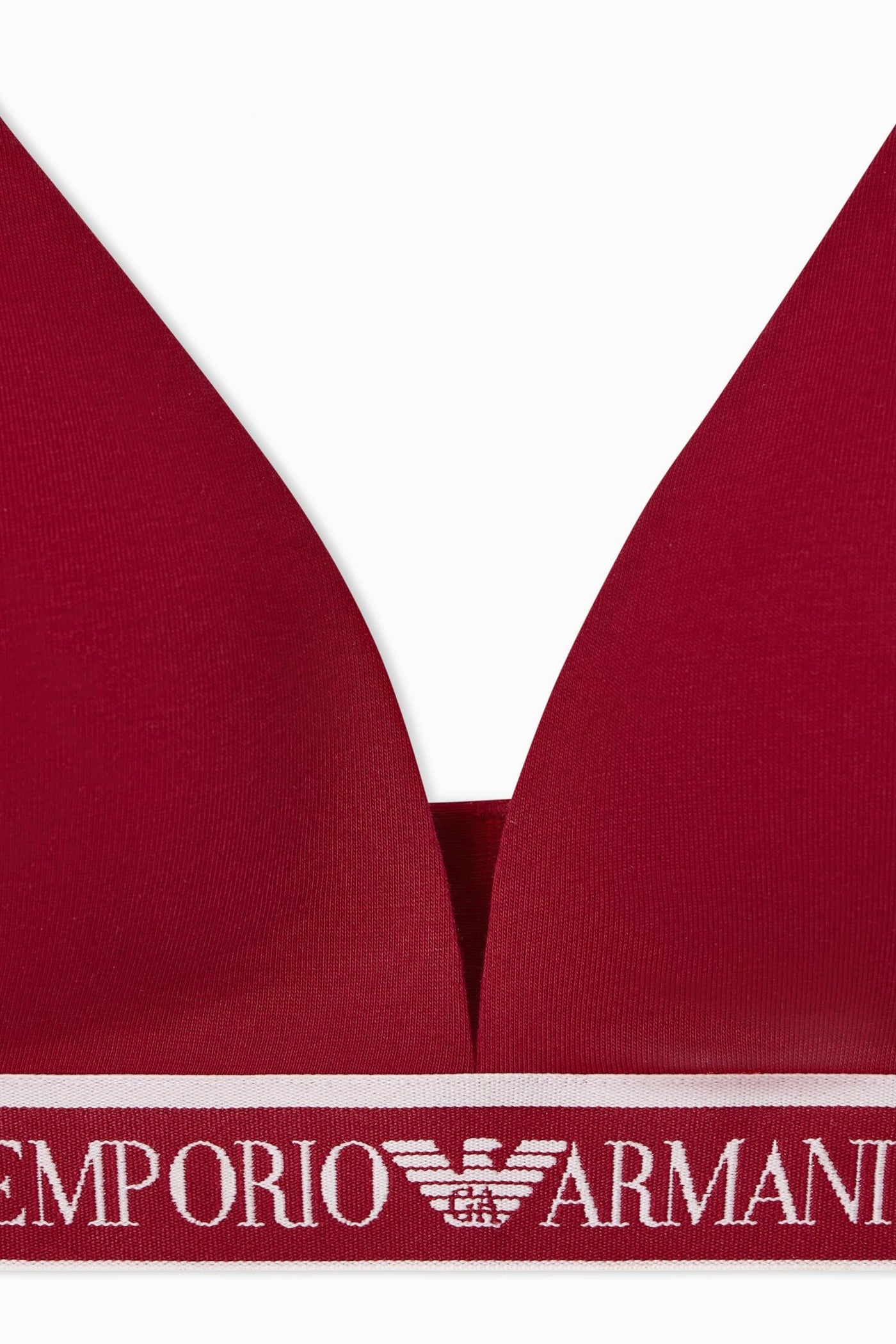 Бавовняний бюстгальтер без кісточок 459131429 red Emporio Armani резинка