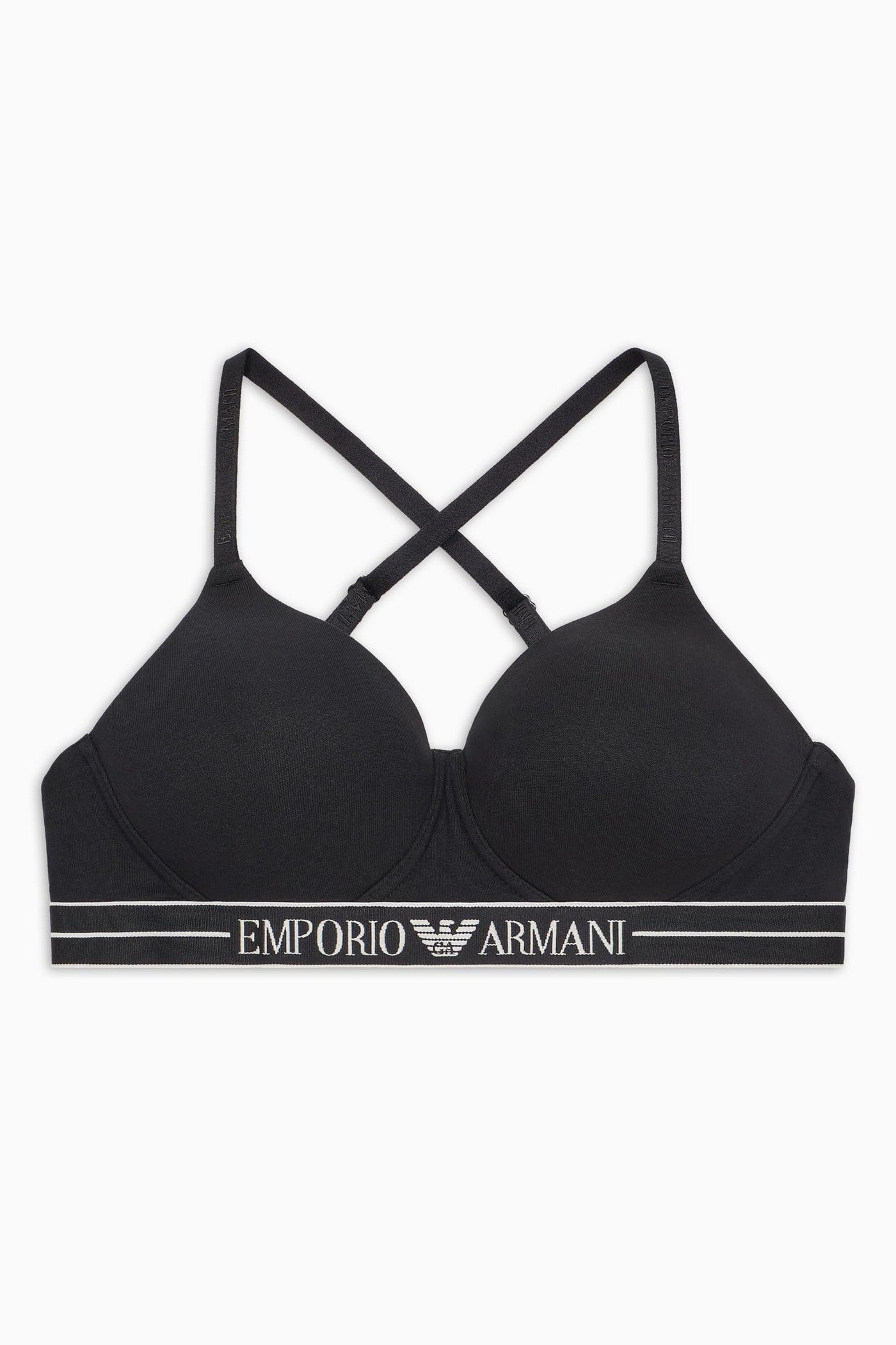 Бавовняний бюстгальтер 967074173 black Emporio Armani