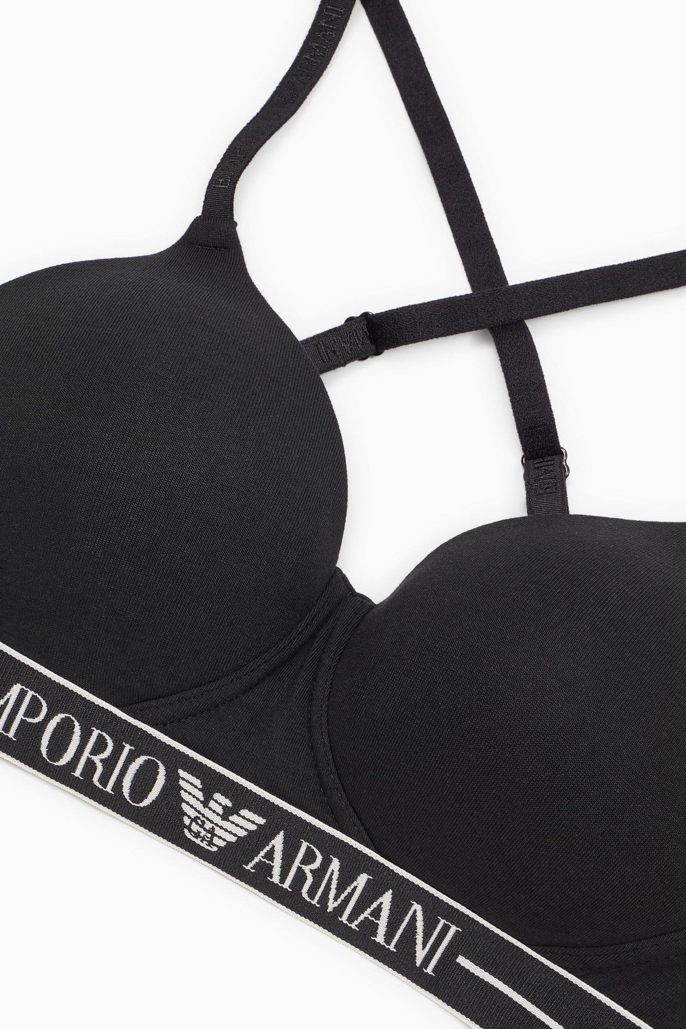 Бавовняний бюстгальтер 967074173 black Emporio Armani