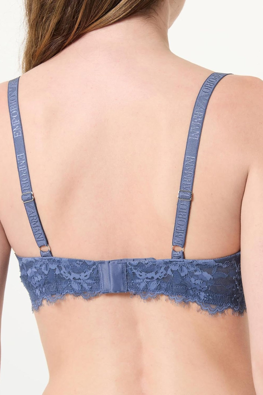 Мереживний бюстгальтер 981735743 blue Emporio Armani спина