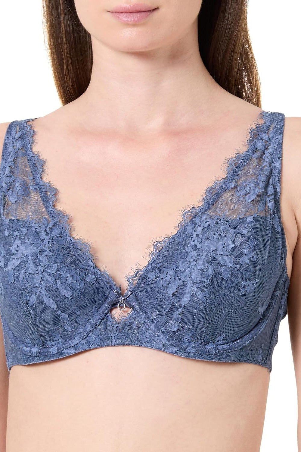 Мереживний бюстгальтер 981735743 blue Emporio Armani