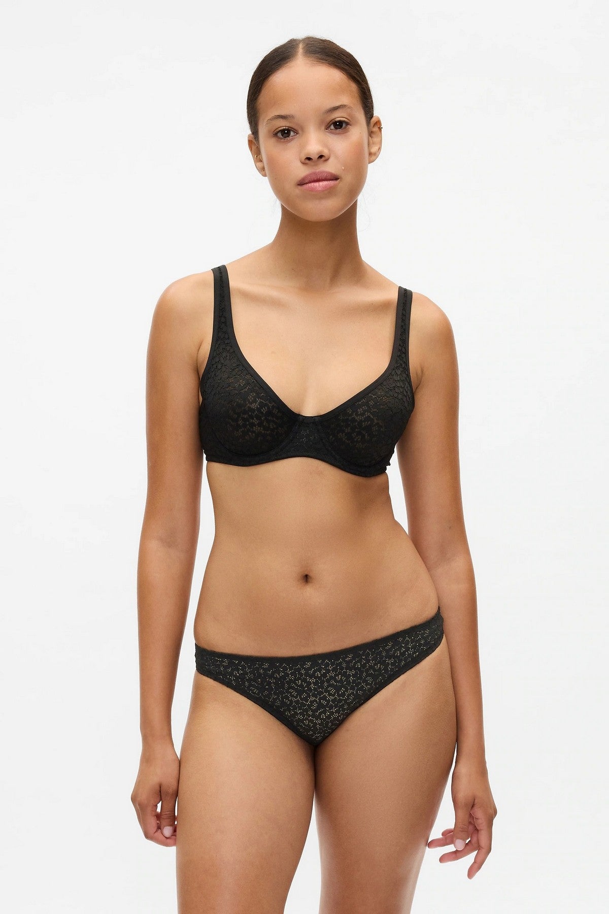 Кружевной бюстгальтер 210658888 black
