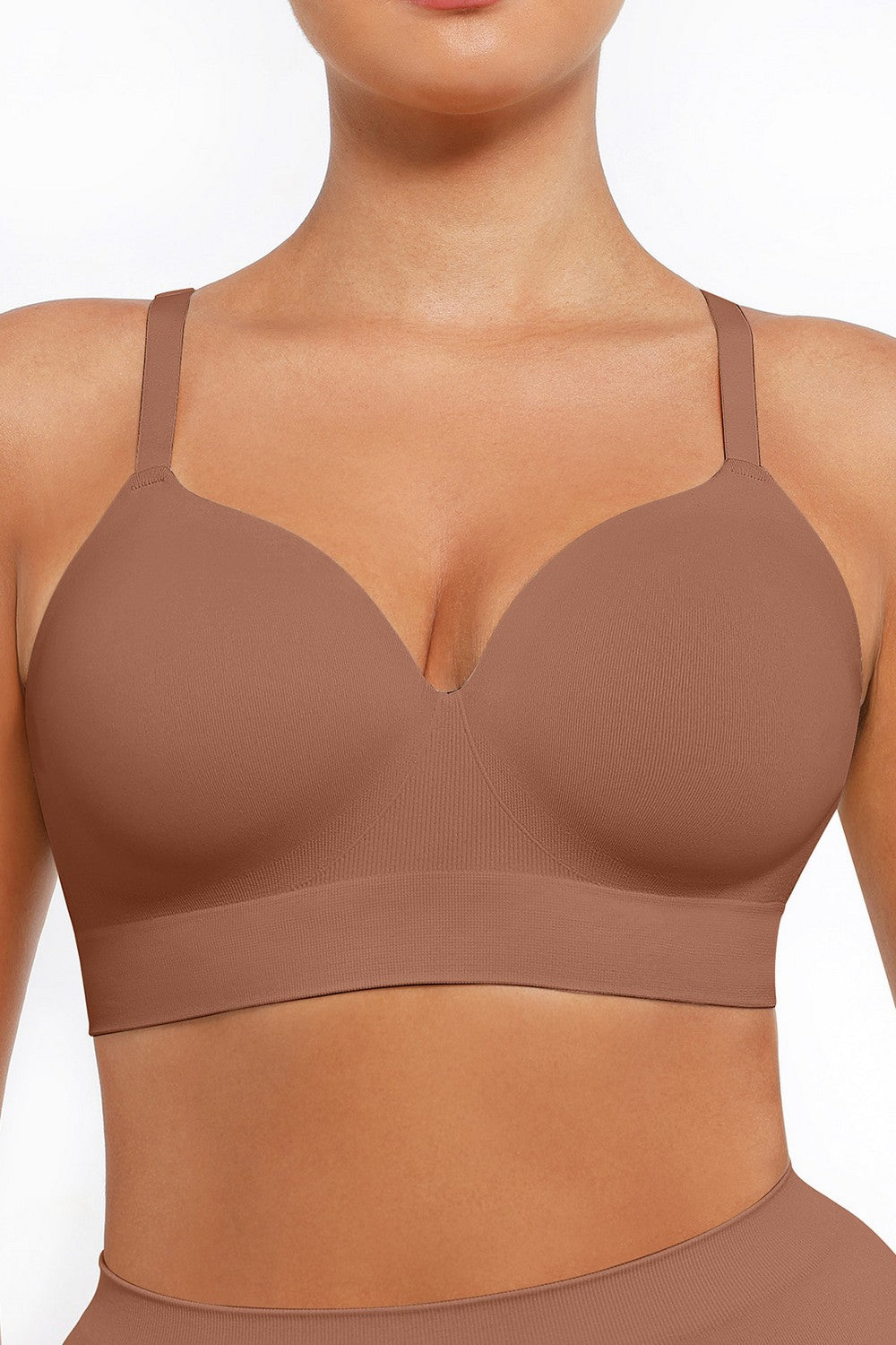 Бесшовный бюстгальтер NY240013 BN7 brown