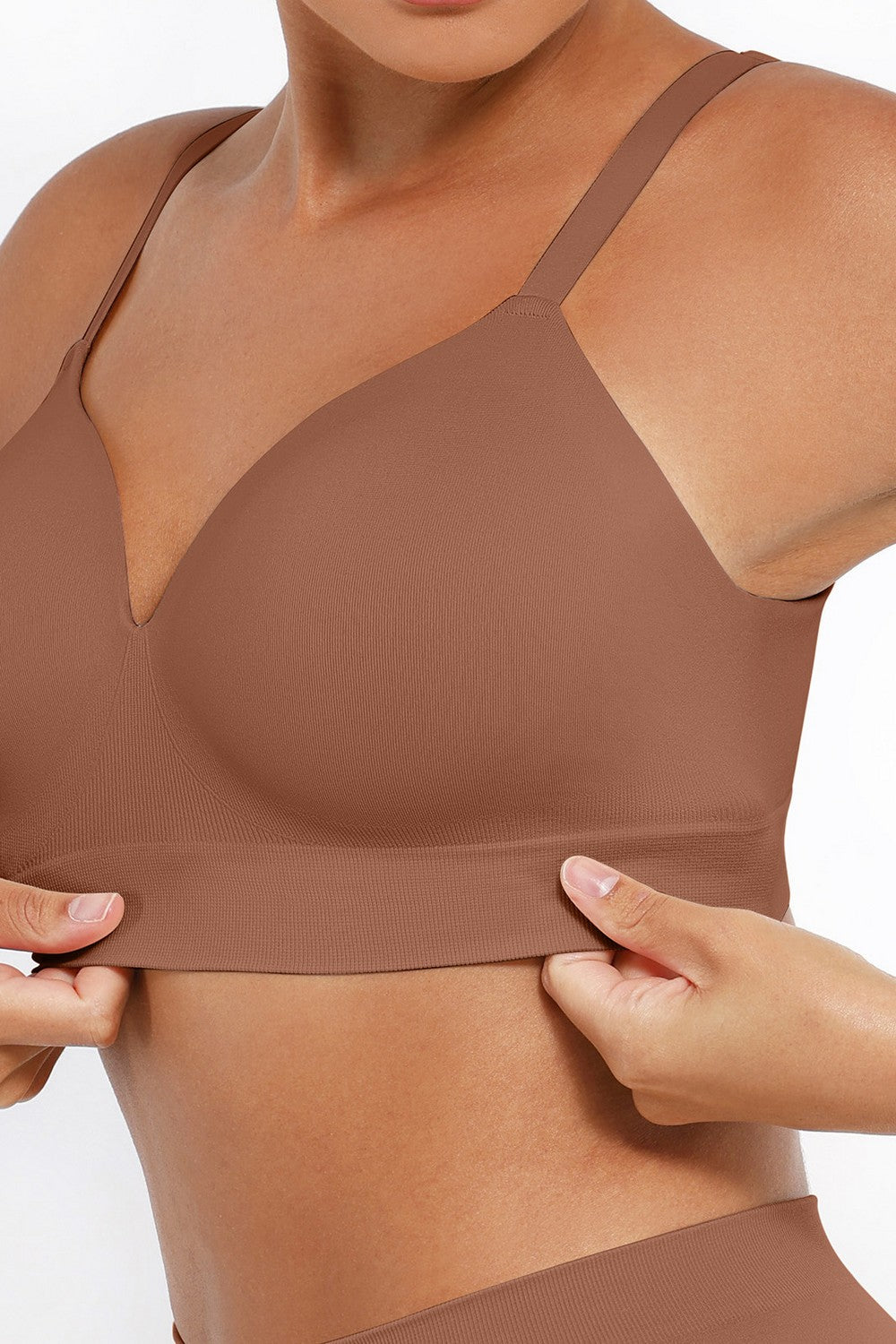 Бесшовный бюстгальтер NY240013 BN7 brown