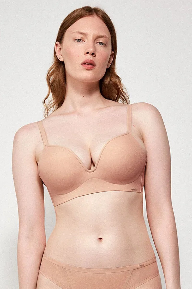 Бюстгальтер пуш-ап без косточек 110043T nude