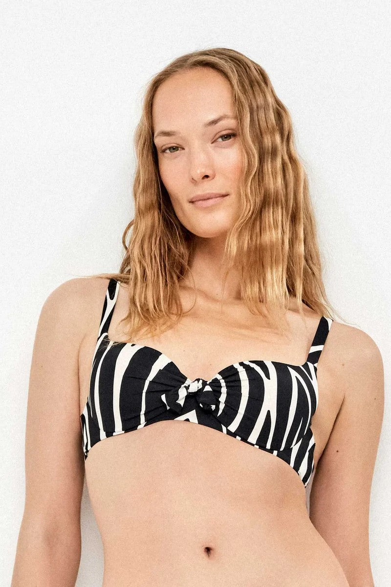 Купальный бюстгальтер 2/30280T black/white
