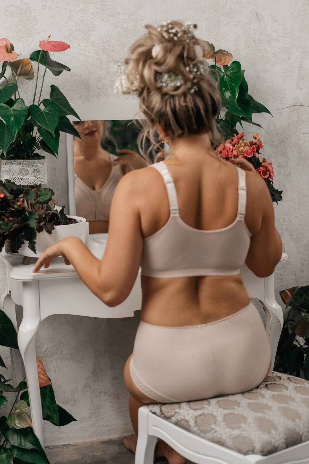 Мягкий бюстгальтер без косточек H47-23-L cream brulee