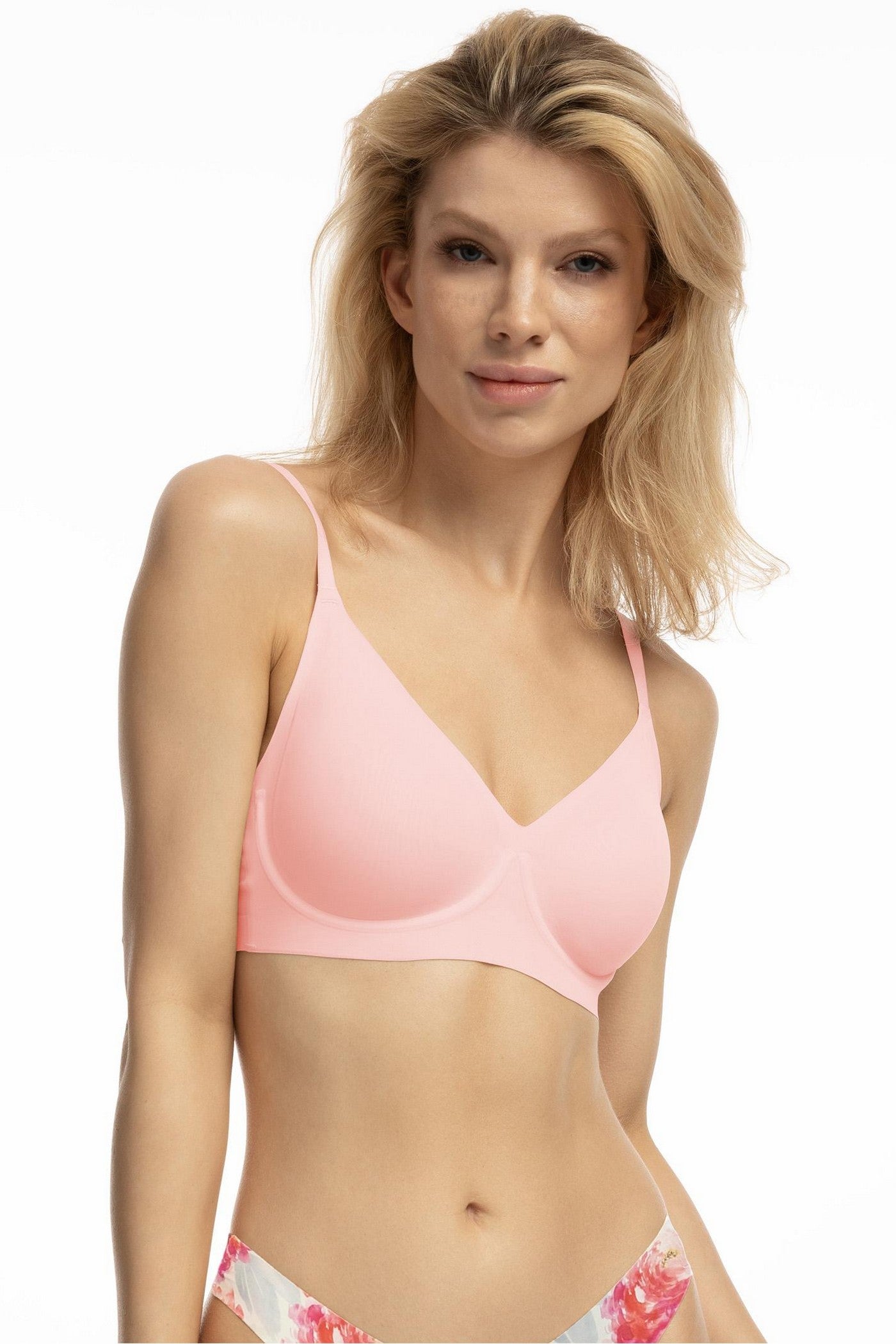 Бесшовный бюстгальтер с косточками Simple T-Shirt powder rose