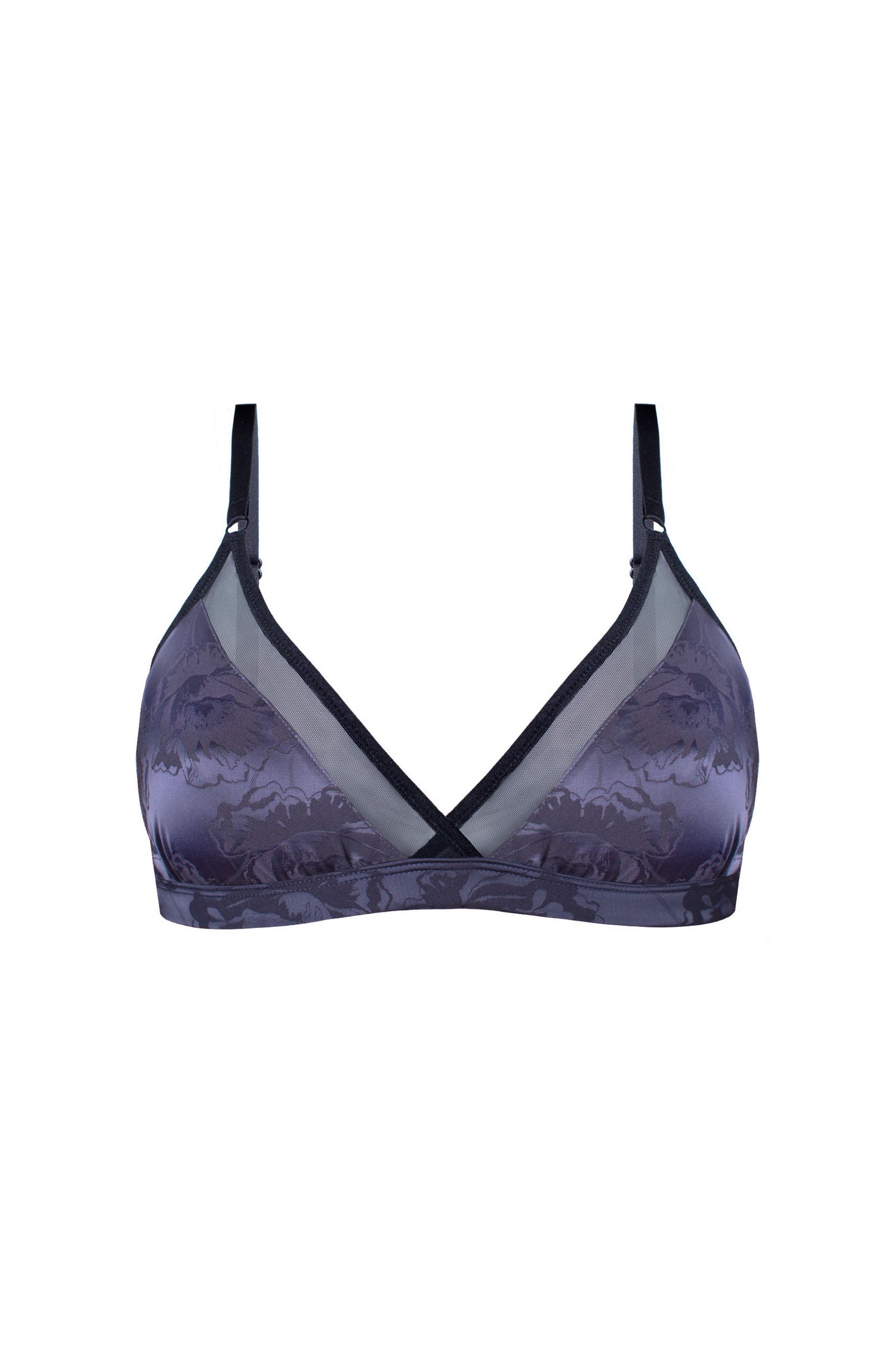 Бралет из сатина Tina 5229.1 blue/black