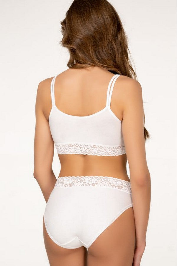 Хлопковый бра-топ 277 C Lola antique white