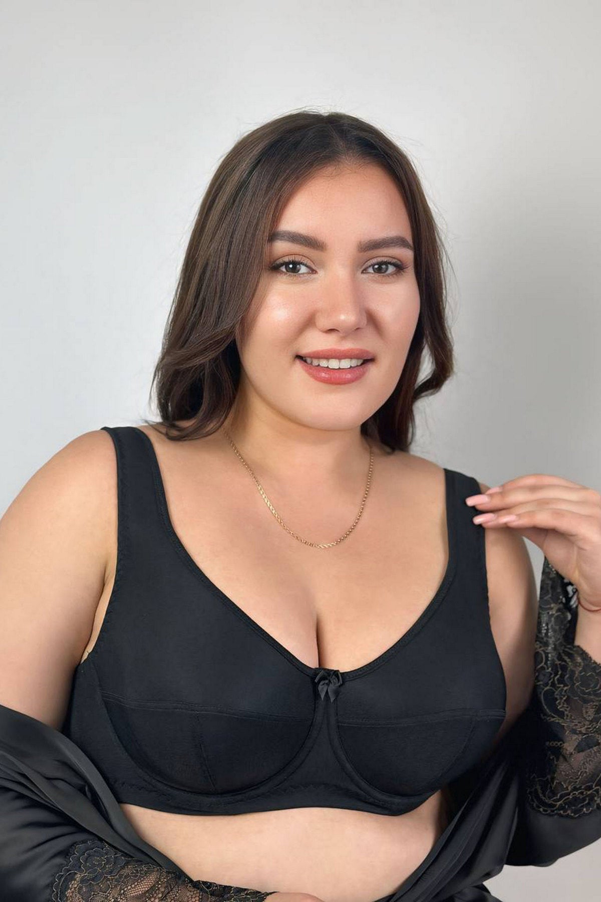 Мягкий бюстгальтер 02146 Cotton Classic black