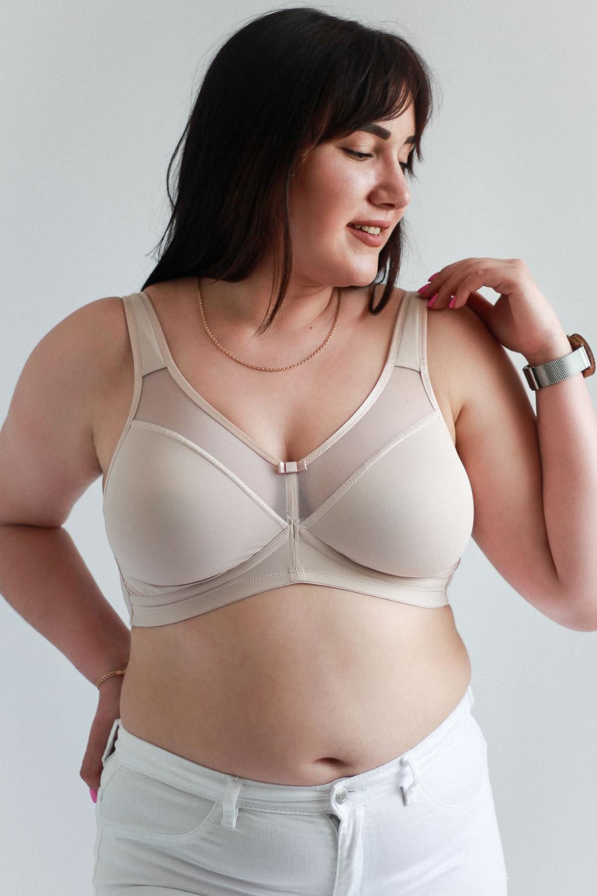 Бюстгальтер без кісточок 20K21 Nocturn silver peony