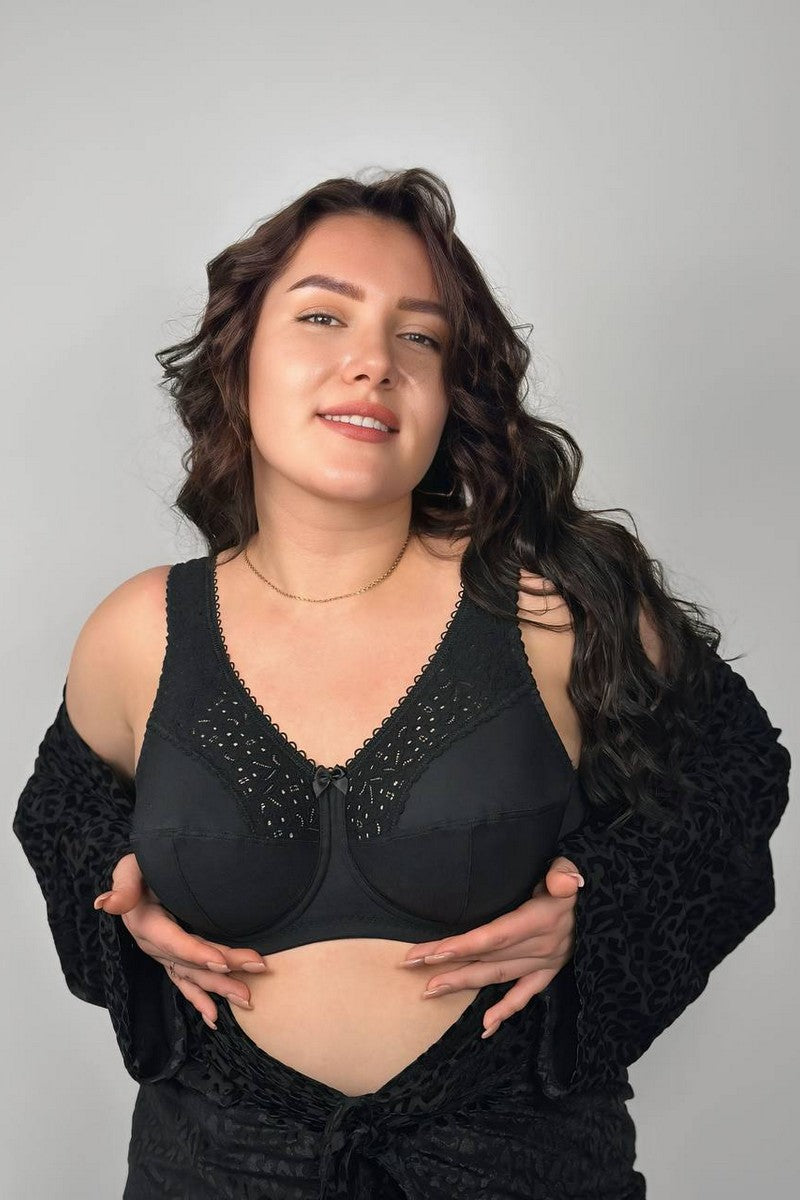 Мягкий бюстгальтер 2131 Cotton Classic black