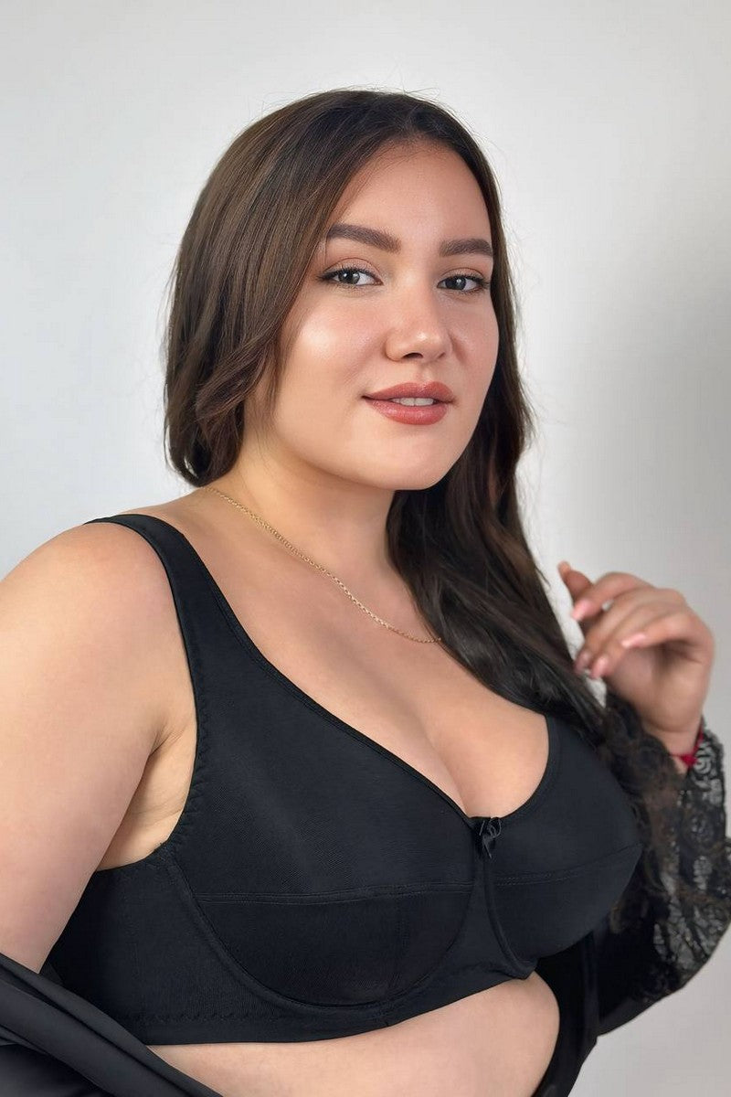 Хлопковый бюстгальтер 2145 Cotton Classic black