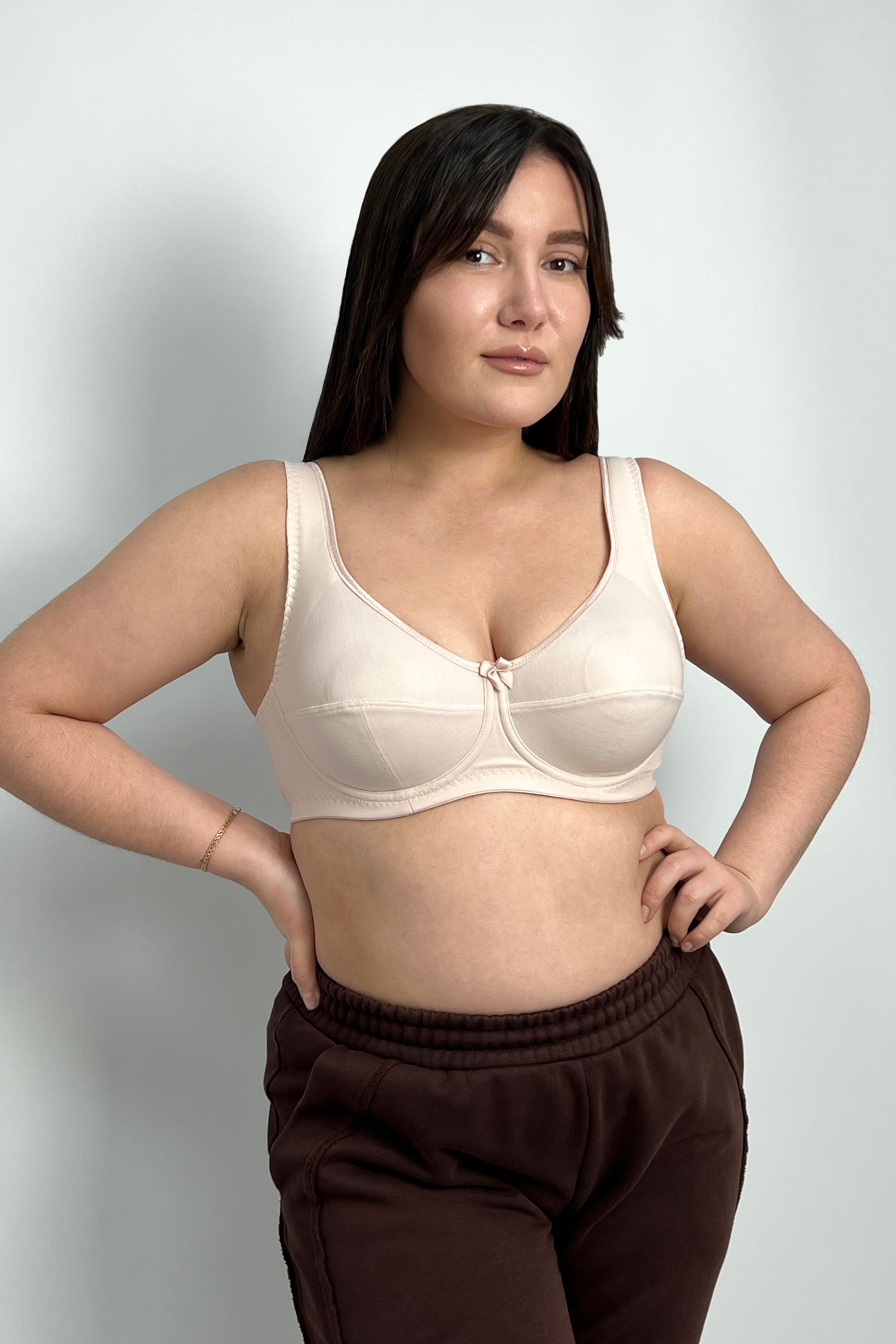 Хлопковый бюстгальтер 2145 Cotton Classic silver peony