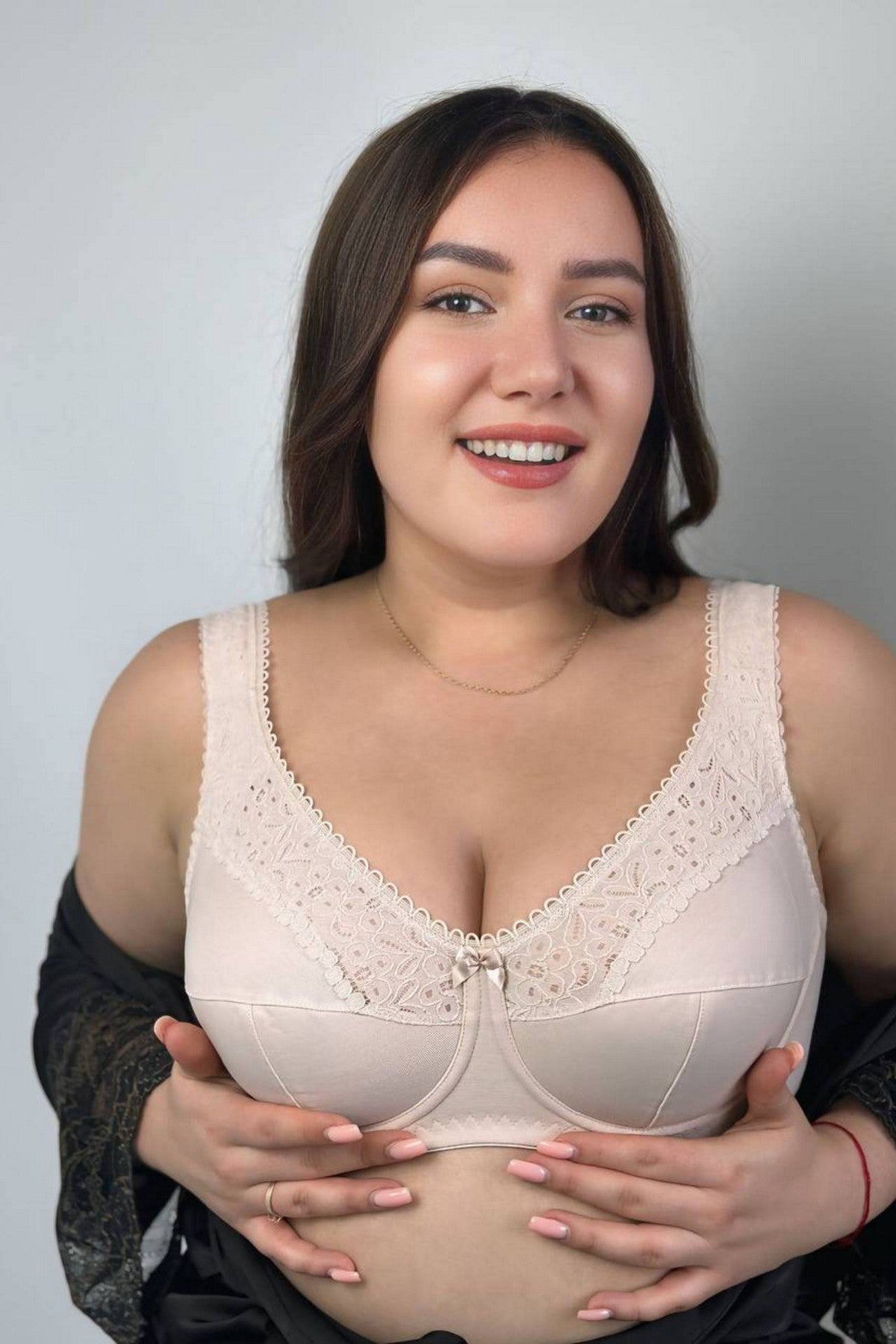 Мягкий бюстгальтер 2150 Cotton Classic silver peony