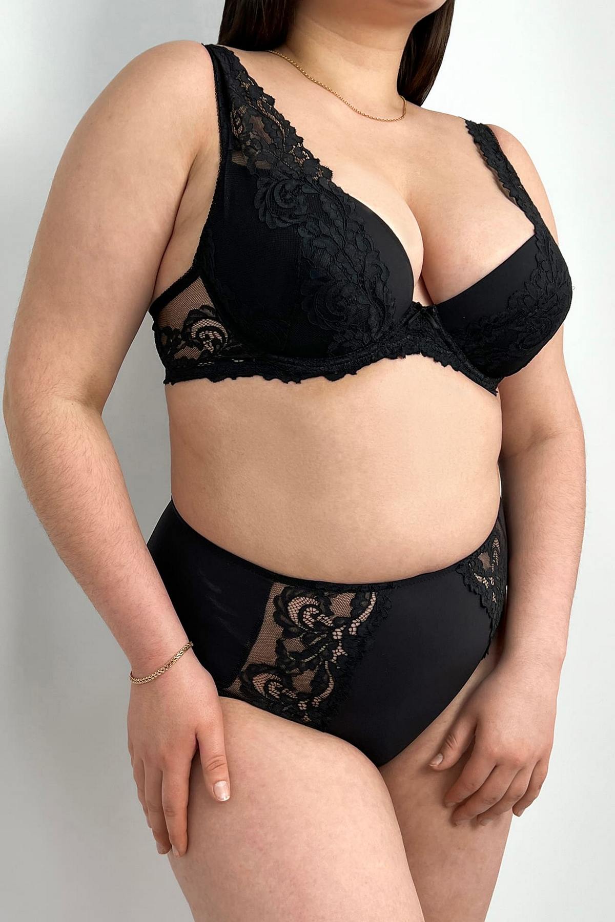 Кружевной бюстгальтер пуш-ап Lace Love 58K10 black