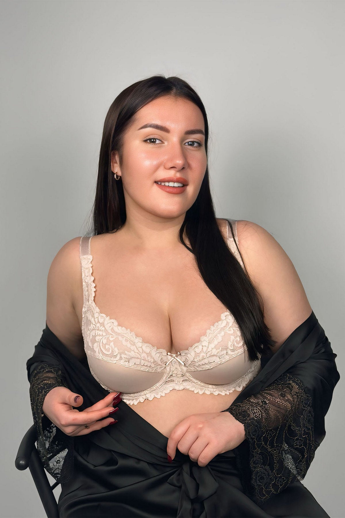 Мягкий бюстгальтер Lace Love 58K21 silver peony