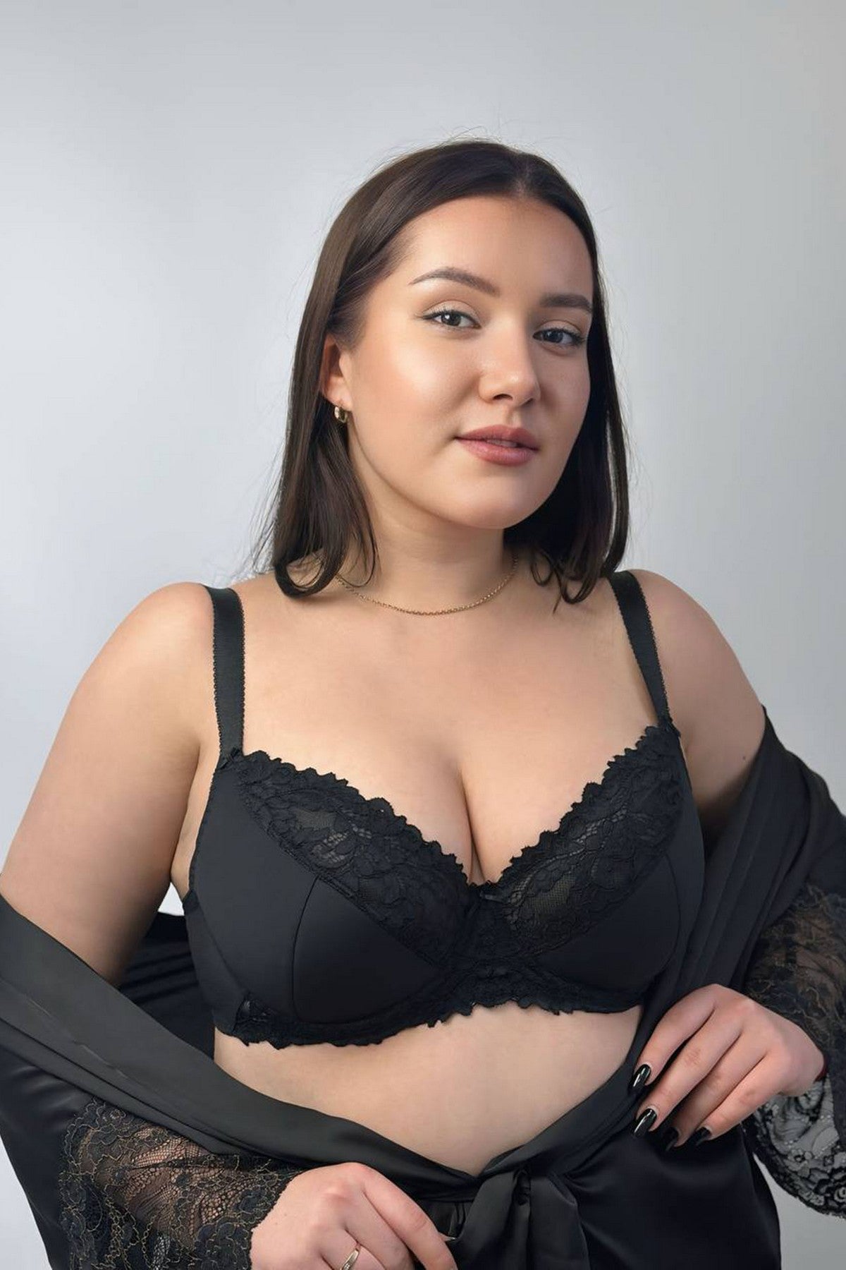 Напівдубльований бюстгальтер 58K40 Lace Love black