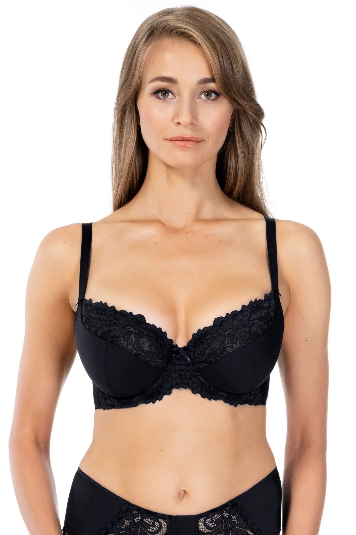 Напівдубльований бюстгальтер 58K40 Lace Love black