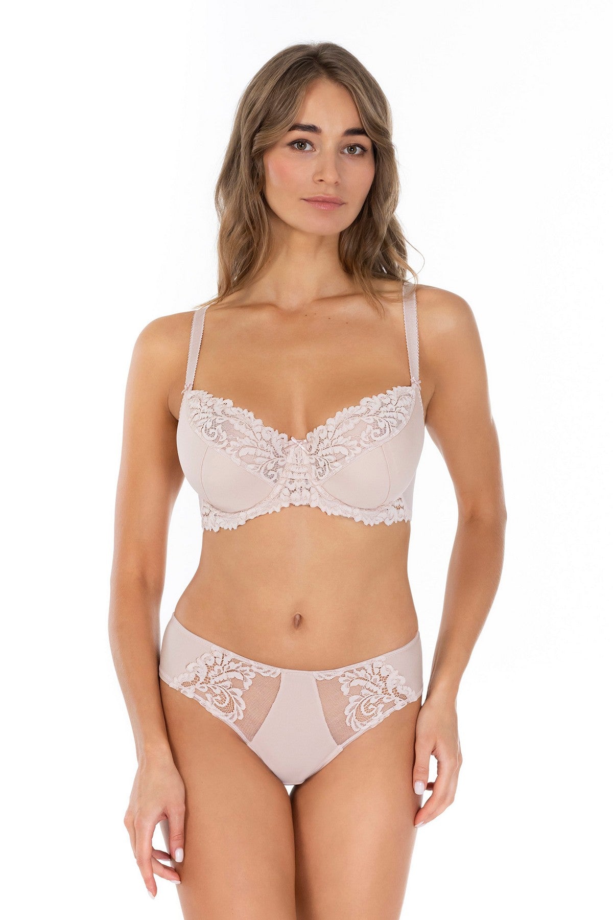 Напівдубльований бюстгальтер 58K40 Lace Love silver peony