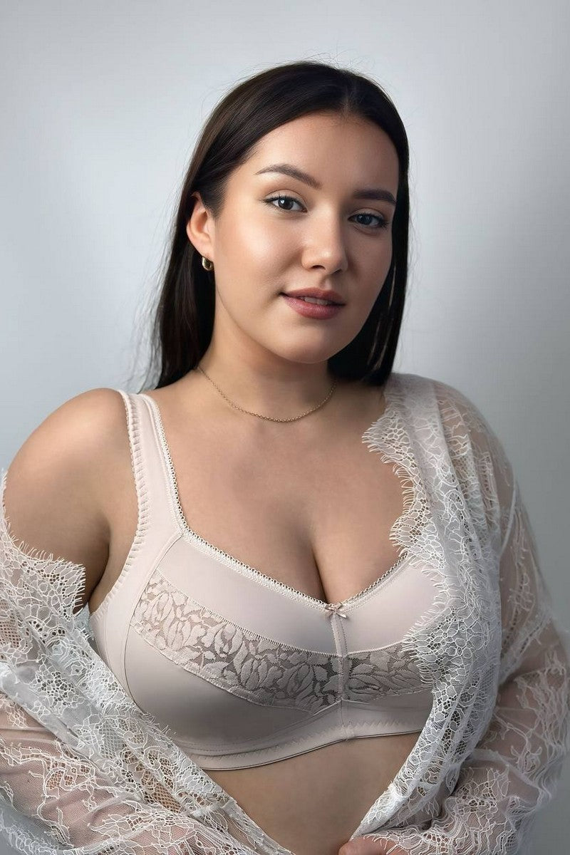 М'який бюстгальтер без кісточок 66A25 Soft Classic silver peony