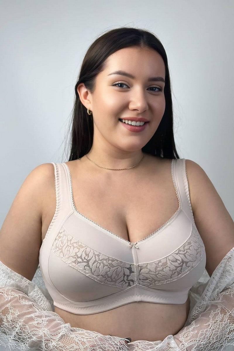 Мягкий бюстгальтер без косточек 66A25 Soft Classic silver peony