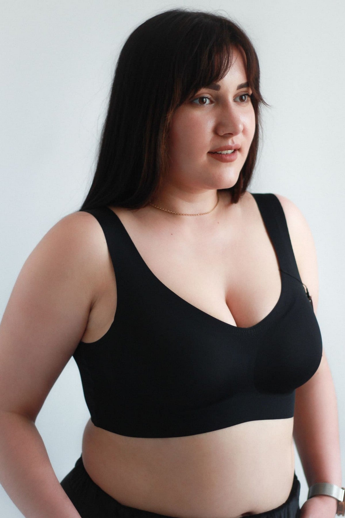 Бесшовный бюстгальтер 71D30 Invisible Light black