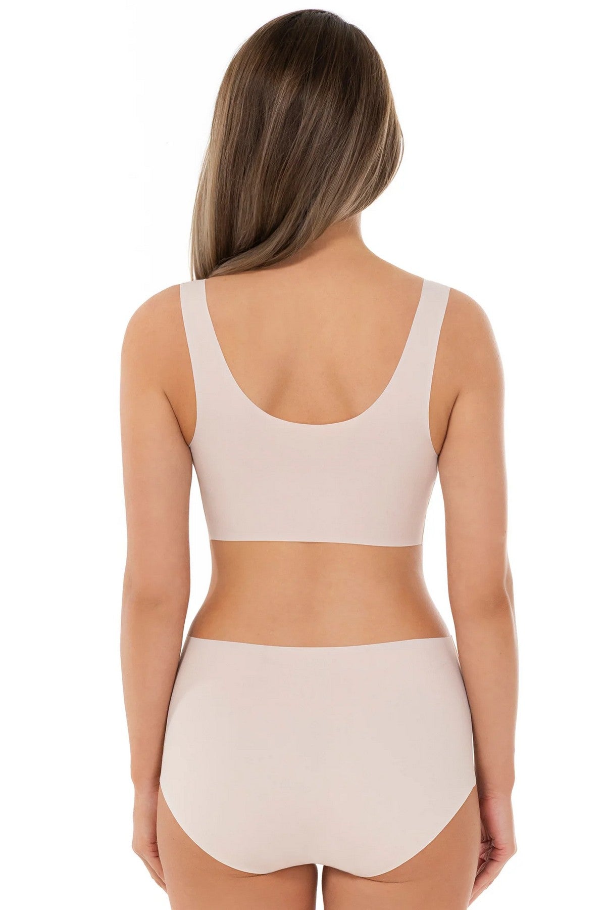 Бесшовный бюстгальтер 71D30 Invisible Light silver peony