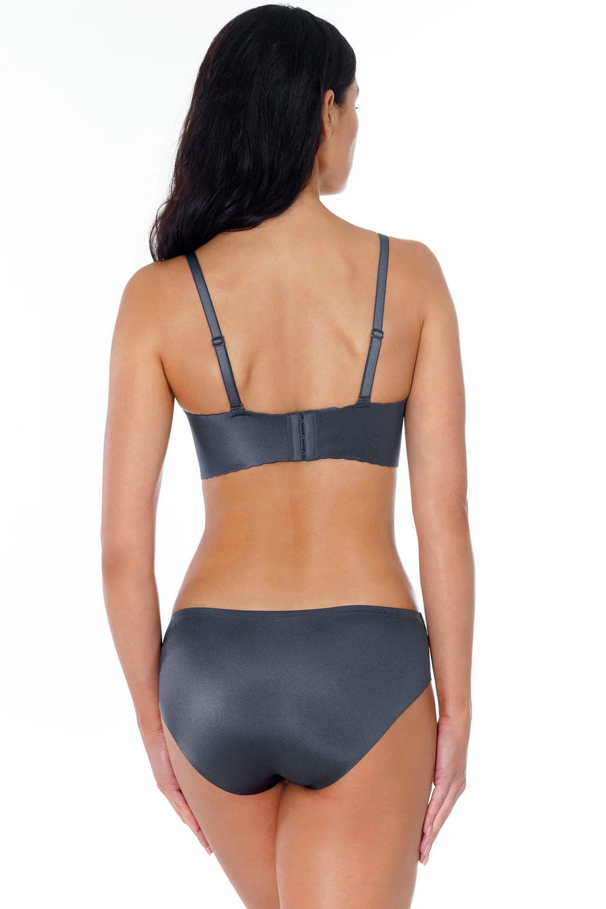 Безшовний бюстгальтер пуш-ап Invisible Seamless 77D35 anthracite