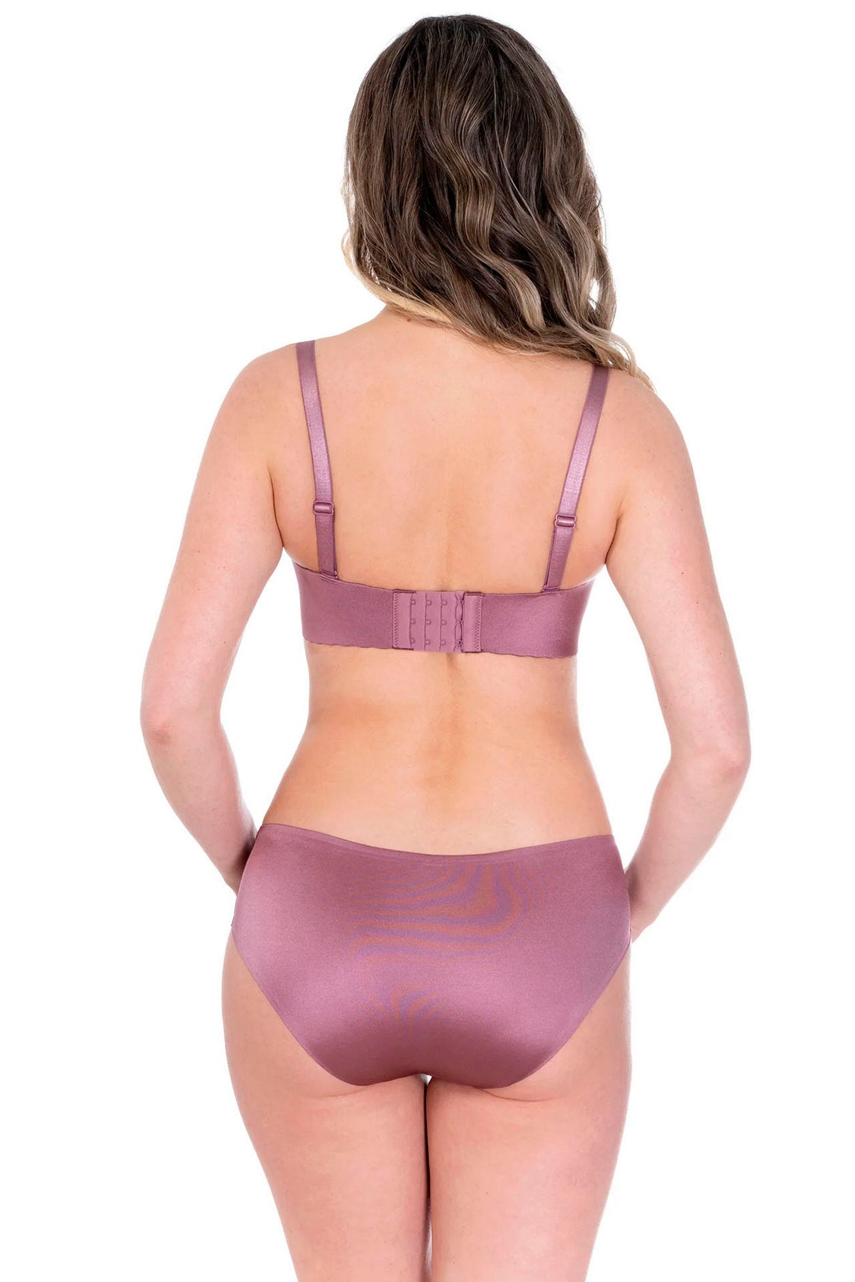 Бесшовный бюстгальтер пуш-ап Invisible Seamless 77D35 elderberry