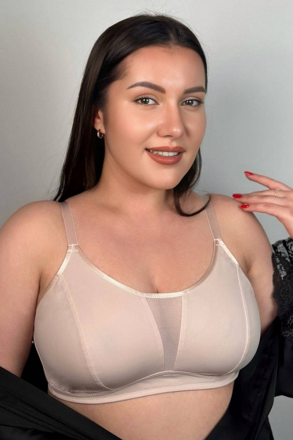 Бра-топ без косточек 79401 Perfect silver peony