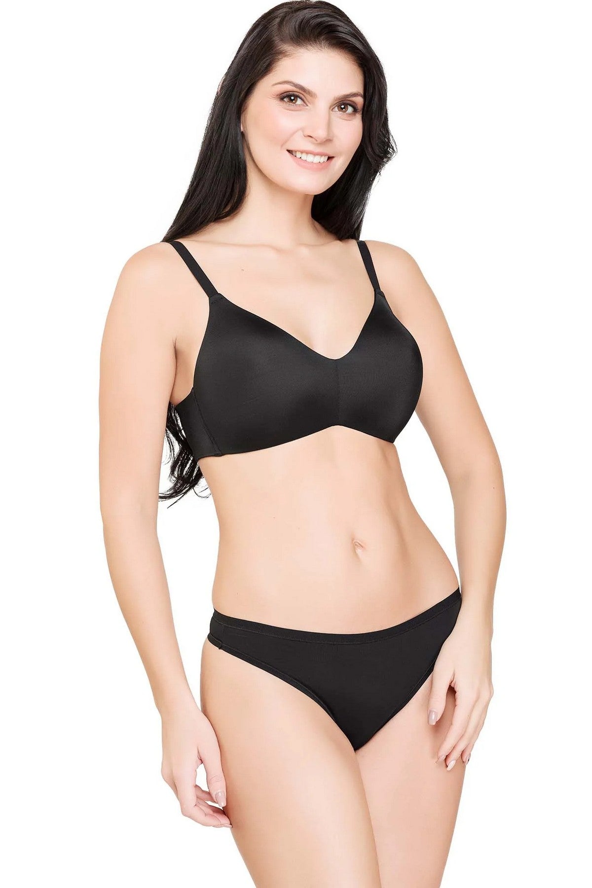 Безшовний бюстгальтер без кісточок 92H37 Shape black