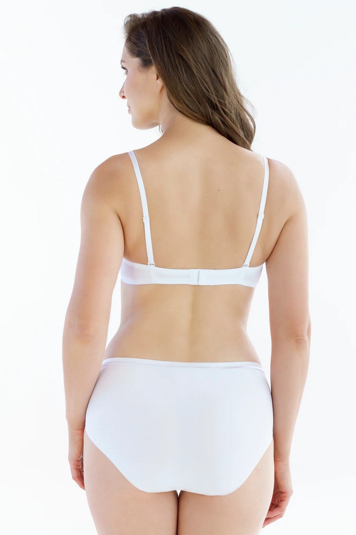 Гладкий бюстгальтер пуш-ап 99580 Tuxedo white