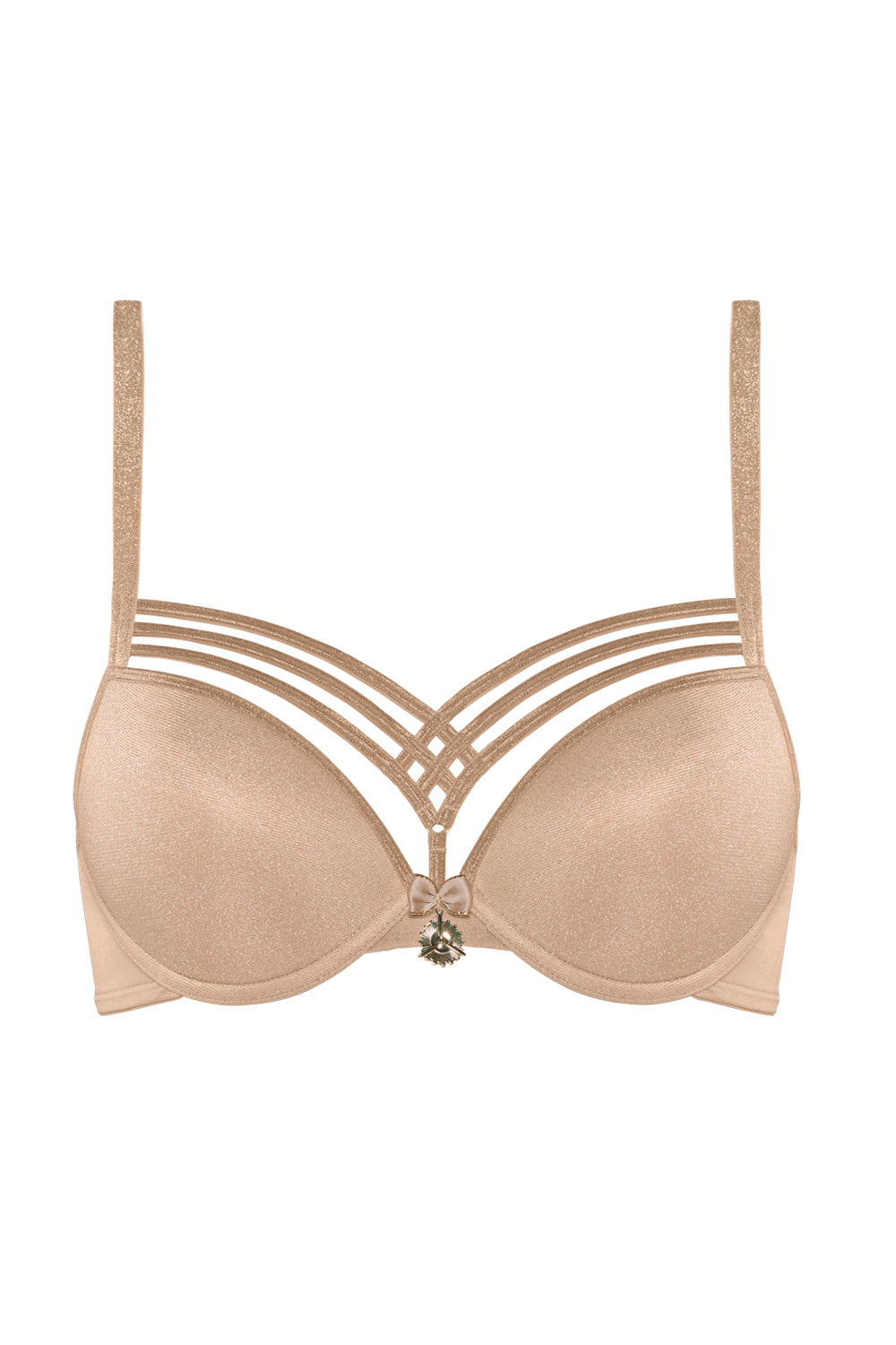 Бюстгальтер push-up 19901 с люрексом sand golden lurex