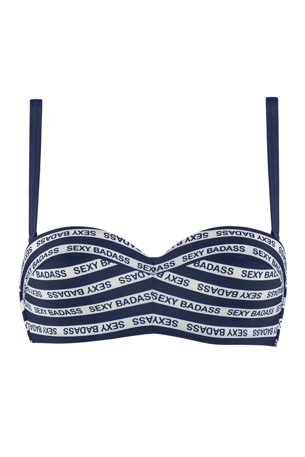 Купальний бюстгальтер бандо 350201 Sexy Badass blue/white Marlies Dekkers
