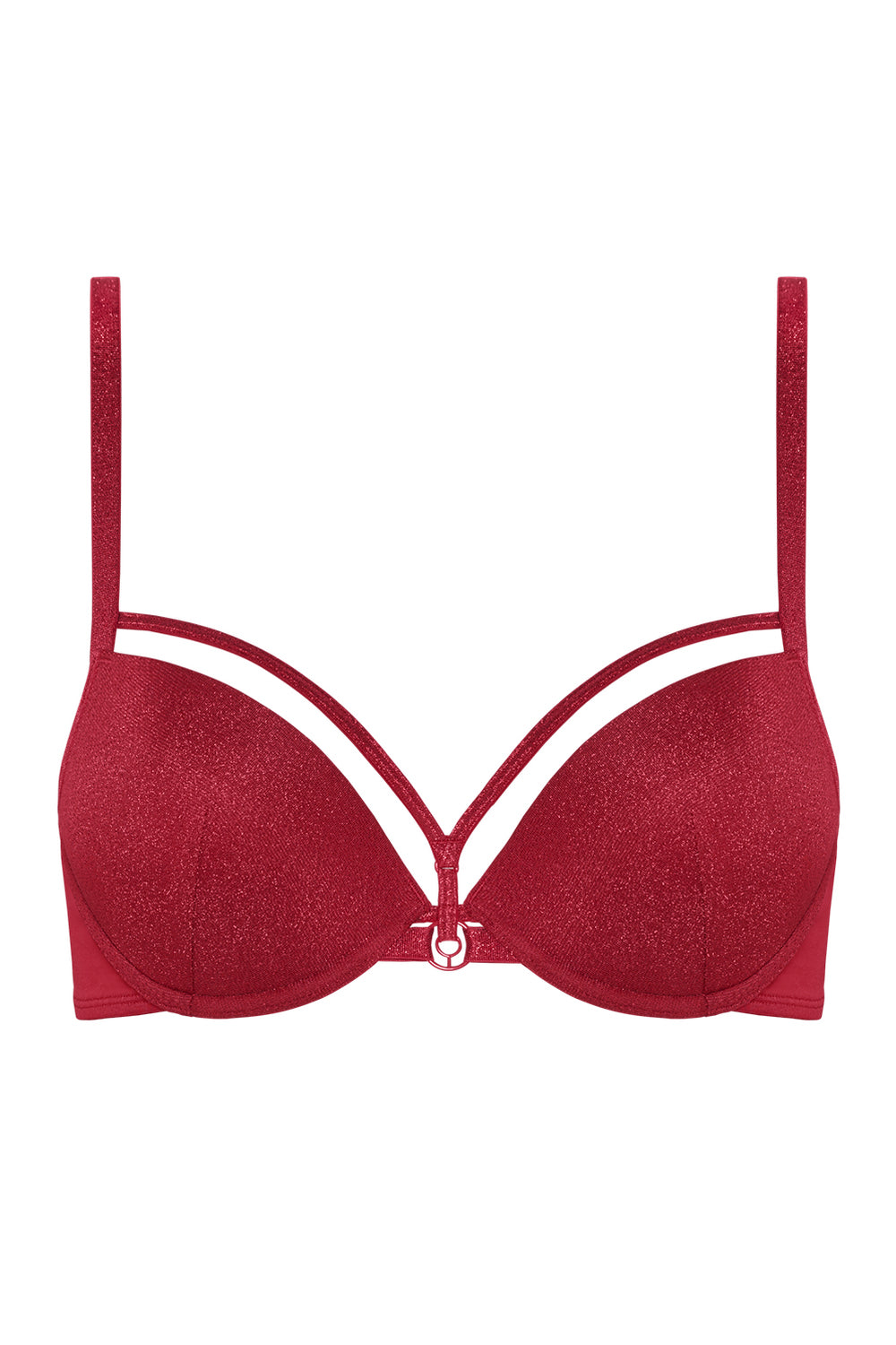 Бюстгальтер push-up с люрексом 35061 red lurex