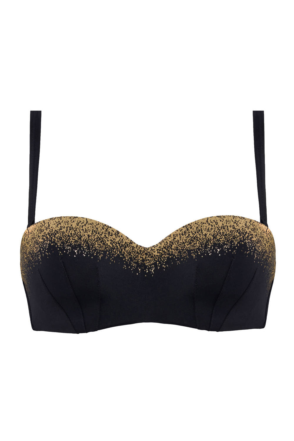 Купальний бюстгальтер бандо 35360 Isthar black/egyptian gold Marlies Dekkers