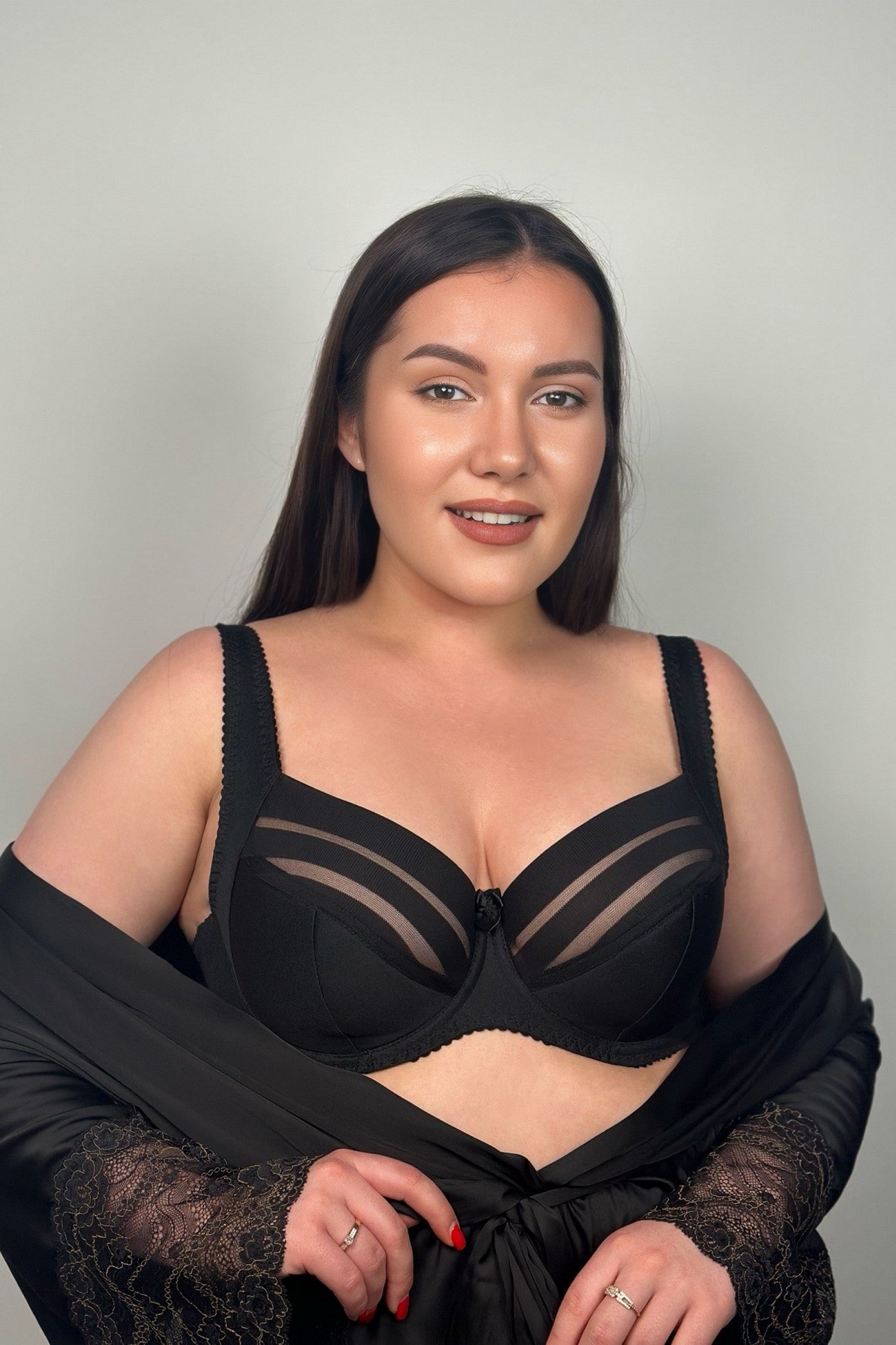 Напівдубльований бюстгальтер 153440 black