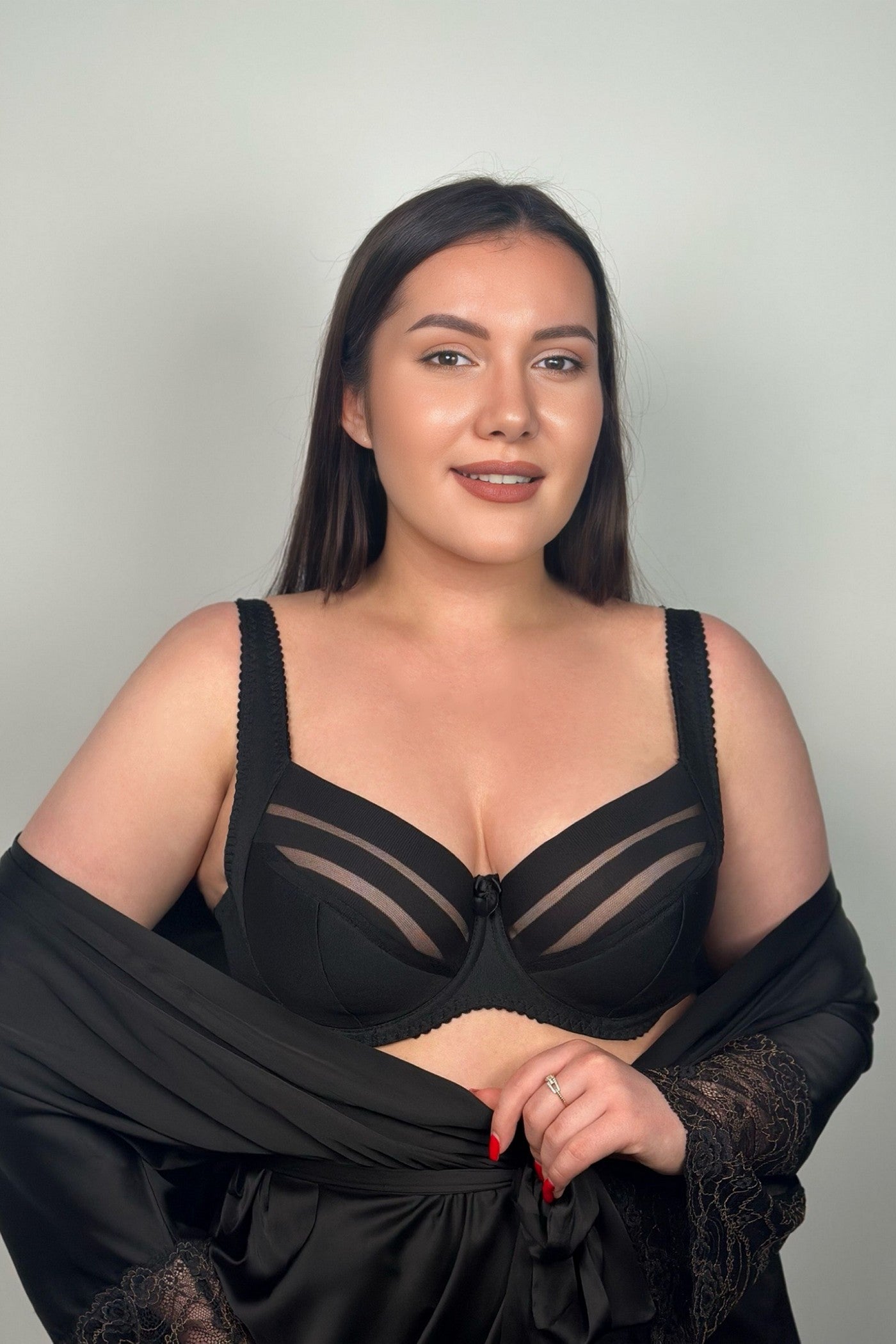 Напівдубльований бюстгальтер 153440 black