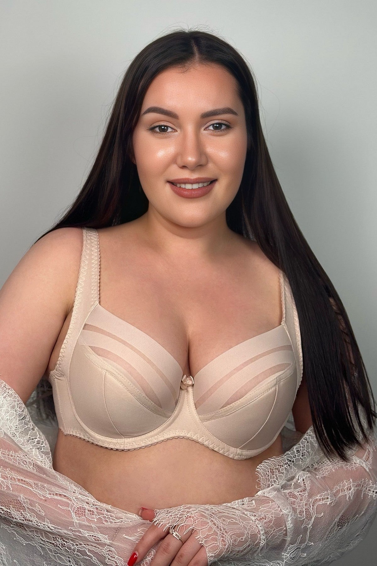 Полудублированный бюстгальтер 153440 silver peony