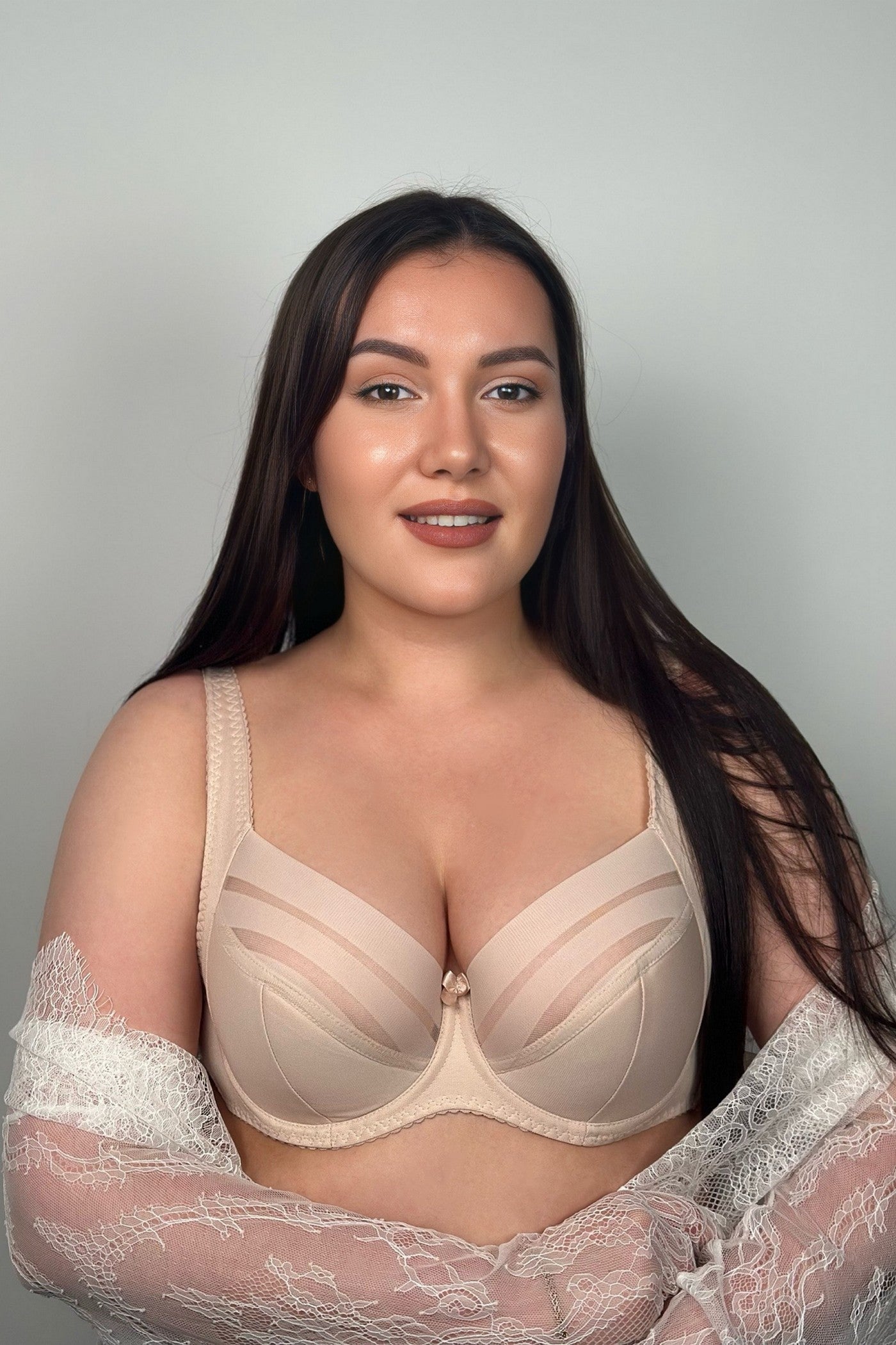 Полудублированный бюстгальтер 153440 silver peony